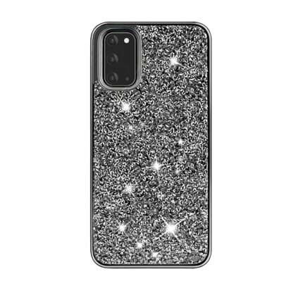 Hybrid Premium Diamond Bling Shockproof Phone Case for Samsung Galaxy S20 Ultra - Black