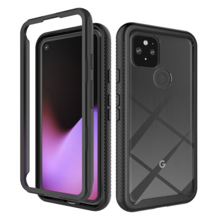 Full Body Slim Armor Case for Google Pixel 5 - Black