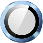 Metal Glass Lens Protection Compatible for iPhone 14 / 14 Plus - Blue – Image 2