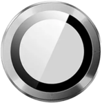 Metal Glass Lens Protection Compatible for iPhone 14 / 14 Plus - White – Image 2