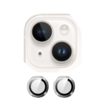Metal Glass Lens Protection Compatible for iPhone 14 / 14 Plus - White
