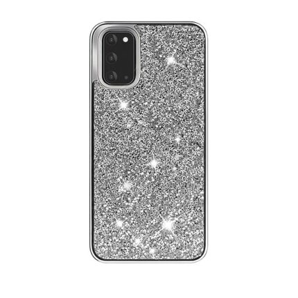Hybrid Premium Diamond Bling Shockproof Phone Case for Samsung Galaxy S20 Ultra - Silver
