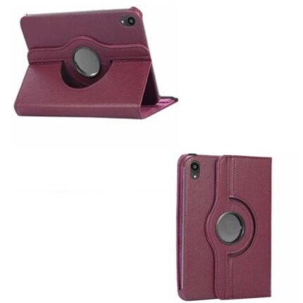360 Degree Rotating Stand Smart Cover for Apple iPad Mini 6 / Mini 7 - Purple