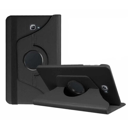 360 Degree Rotating Stand Smart Cover for Samsung Galaxy Tab A 10.1 (T580) - Black