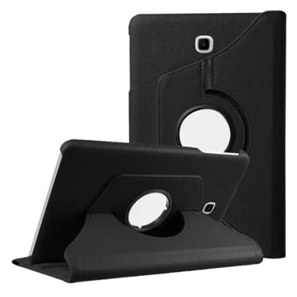 360 Degree Rotating Stand Smart Cover for Samsung Galaxy Tab A 8.0 (T387) - Black