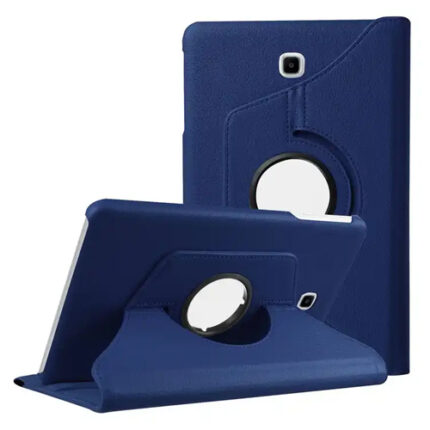 360 Degree Rotating Stand Smart Cover for Samsung Galaxy Tab A 8.0 (T387) - Navy Blue