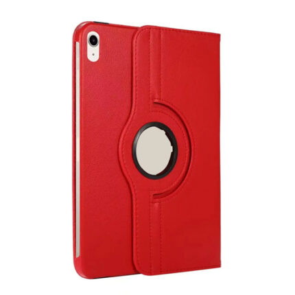 360 Degree Rotating Stand Smart Cover for Apple iPad 10 (2022) / iPad 11 (2025) - Red