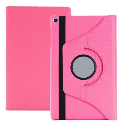 360 Degree Rotating Stand Smart Cover for Samsung Galaxy Tab A7 10.4 (T500) - Hot Pink