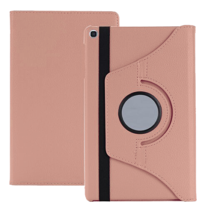 360 Degree Rotating Stand Smart Cover for Samsung Galaxy Tab A7 Lite 8.7 (T220) - Rose Golden