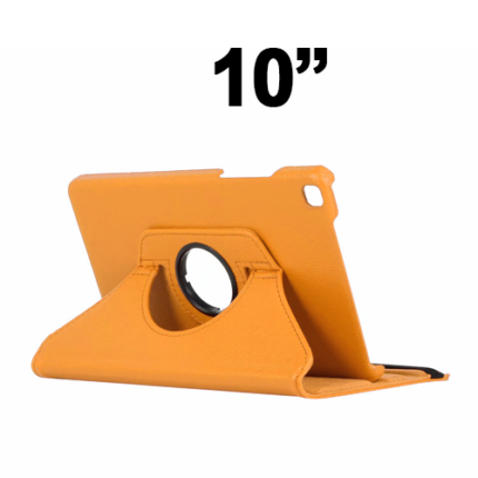 Universal 360 Degree Rotating Case for 10'' inches Tablet - Orange