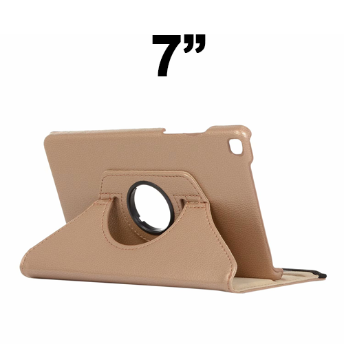 360-degree-rotating-stand-smart-cover-for-universal-tab-7-Rose-Golden.png Universal 360 Degree Rotating Case for 7'' inches Tablet - Rose Gold – Image 1
