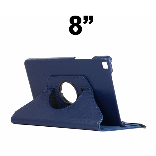 360-degree-rotating-stand-smart-cover-for-universal-tab-8-Navy-Blue.png Universal 360 Degree Rotating Case for 8'' inches Tablet - Navy Blue – Image 1