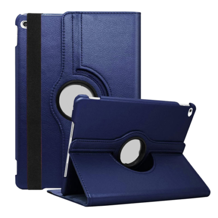 360 Degree Rotating Stand Smart Cover for Apple iPad Air 3 10.5 / iPad 7/8/9 10.2 / iPad Pro 10.5 - Navy Blue