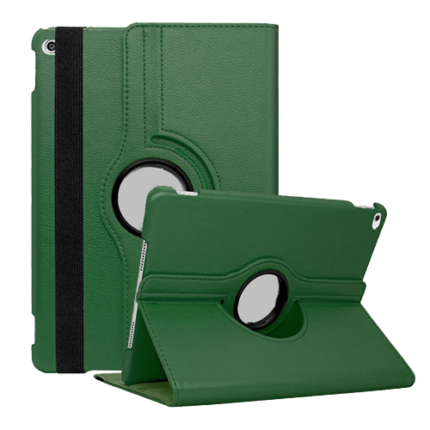 360 Degree Rotating Stand Smart Cover for Apple iPad 10 (2022) / iPad 11 (2025) - Dark Green