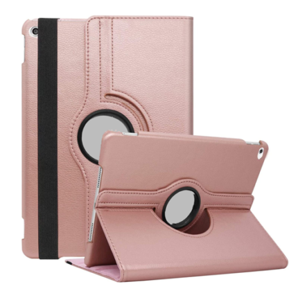 360 Degree Rotating Stand Smart Cover for Apple iPad Air 3 10.5 / iPad 7/8/9 10.2 / iPad Pro 10.5 - Rose Golden