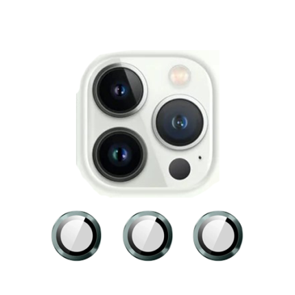 Metal Glass Lens Protection Compatible for iPhone 13 Pro / 13 Pro Max - Alpine Green