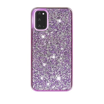 Hybrid Premium Diamond Bling Shockproof Phone Case for Samsung Galaxy S20 Ultra - Purple