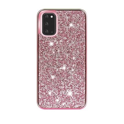 Hybrid Premium Diamond Bling Shockproof Phone Case for Samsung Galaxy S20 Ultra - Pink
