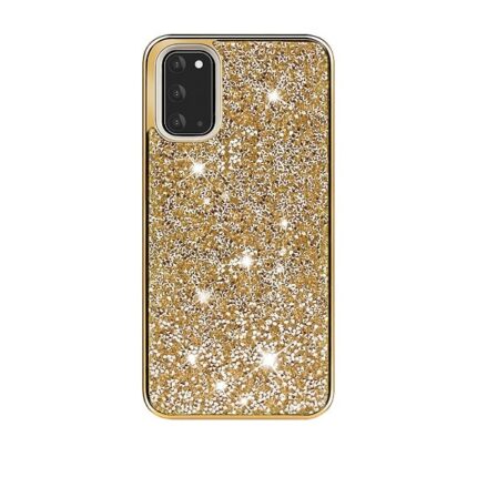 Hybrid Premium Diamond Bling Shockproof Phone Case for Samsung Galaxy S20 Ultra - Golden