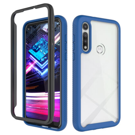 Full Body Slim Armor Case for Moto One 5G Ace - Blue