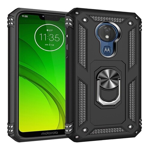 Armor-Hybrid-Military-Case-with-Ring-Kickstand-for-Moto-G7-Power-Black.jpg Armor Hybrid Military Case with Ring Kickstand for Moto G7 Power - Black – Image 1