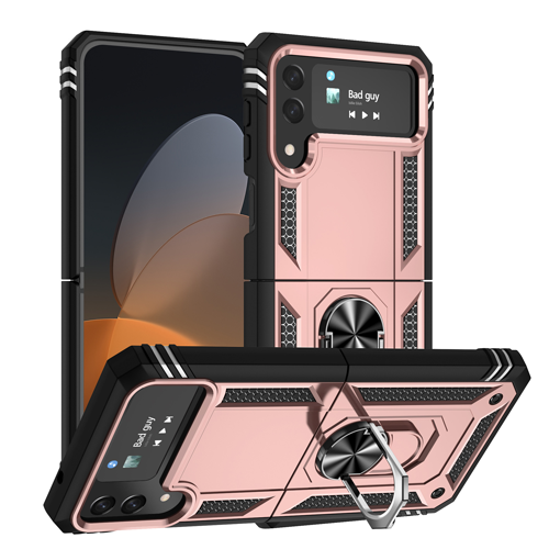 Armor-Hybrid-Military-Case-with-Ring-Kickstand-for-Samsung-Galaxy-Z-Flip-4-Rose-Golden.png Armor Hybrid Military Case with Ring Kickstand for Samsung Galaxy Z Flip 4 - Rose Golden – Image 1