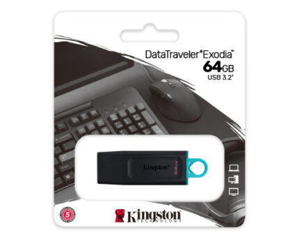 Kingston DataTraveler Exodia, 64GB USB 3.2 Flash Drive (OEM)