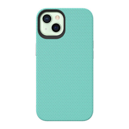 Triangle Shockproof Case with Anti Slip Grains for Apple iPhone 15 Plus / 14 Plus - Mint