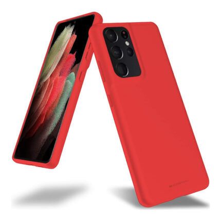 Goospery Soft Feeling Case for Samsung Galaxy S21 Ultra 5G - Red