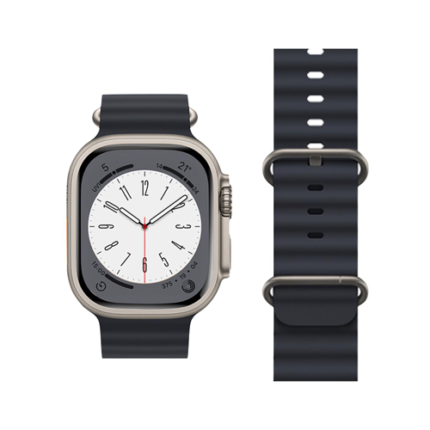 Hoco Double Silicone Strap for iWatch (38/40/41mm) WA12 - Midnight Blue