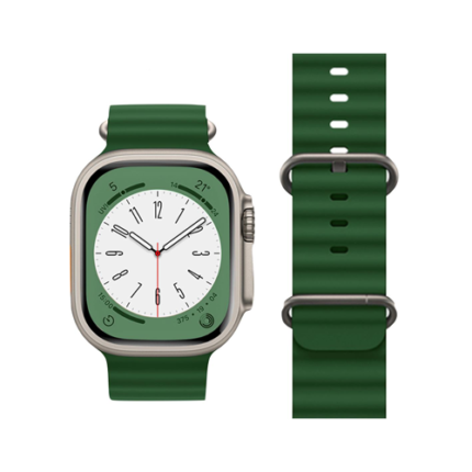 Hoco Double Silicone Strap for iWatch (42/44/45/49mm) WA12 - Alfalfa (Green)
