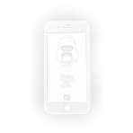 Hoco (G1) HD Tempered Glass for iPhone 7 Plus / 8 Plus -  White – Image 2