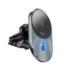 Hoco Magic Magnetic Wireless Fast Charger Car Holder for Air Outlet CA91 - Gray – Image 2