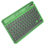 Hoco Transparent Wireless Keyboard (QWERTY) S55 - Green – Image 2