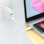 Hoco USB-C to USB-C 60W Charging & Data Cable X93 (1M) - White – Image 4