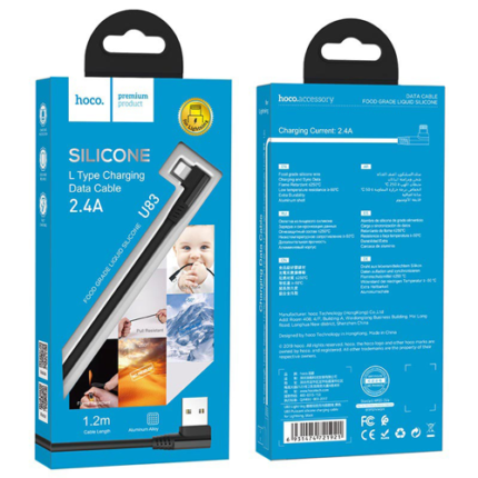 Hoco USB to Lightning Charging & Data Cable U83 - Black