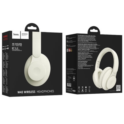 Hoco Wireless Headset W45 - White Cream
