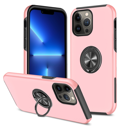 Hybrid Shock Absorbing Case with Kickstand for Apple iPhone 12 Pro Max - Pink