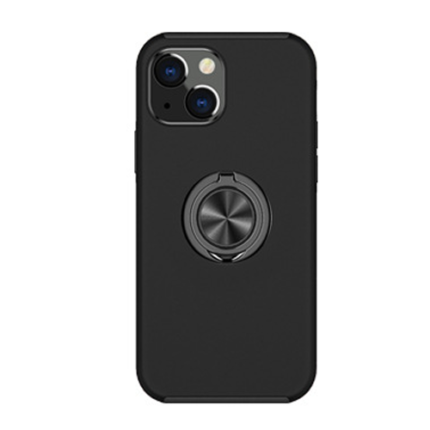 Hybrid Shock Absorbing Case with Kickstand for Apple iPhone 15 - Black