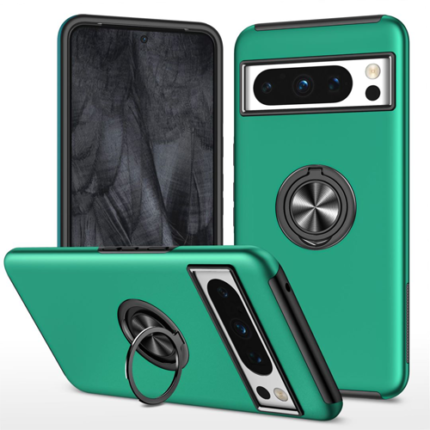 Hybrid Shock Absorbing Case with Kickstand for Google Pixel 8 Pro - Green
