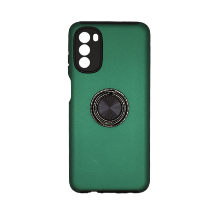 Hybrid Shock Absorbing Case with Kickstand for Moto G 5G (2022) - Green