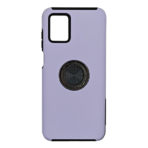 Hybrid Shock Absorbing Case with Kickstand for Moto G Power 5G (2024) - Purple