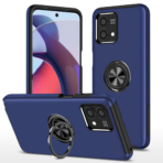 Hybrid Shock Absorbing Case with Kickstand for Moto G Stylus 5G (2023) - Navy Blue