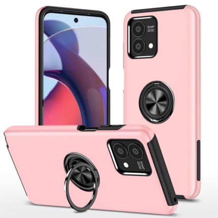 Hybrid Shock Absorbing Case with Kickstand for Moto G Stylus 5G (2023) - Pink