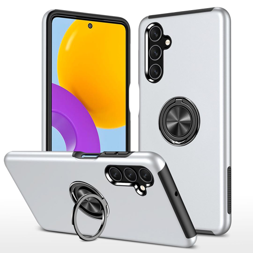 Hybrid-Shock-Absorbing-Case-with-Kickstand-for-Samsung-Galaxy-A24-Silver.png Hybrid Shock Absorbing Case with Kickstand for Samsung Galaxy A34 - Silver – Image 1
