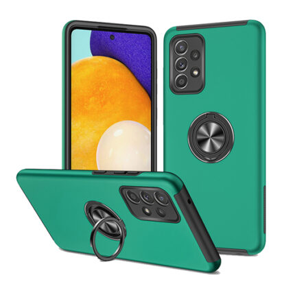 Hybrid Shock Absorbing Case with Kickstand for Samsung Galaxy A53 5G - Green
