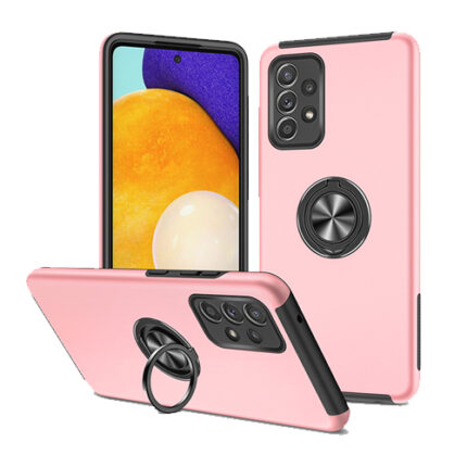 Hybrid Shock Absorbing Case with Kickstand for Samsung Galaxy A53 5G - Pink