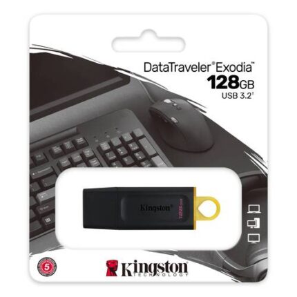 Kingston DataTraveler Exodia, 128GB USB 3.2 Flash Drive (OEM)