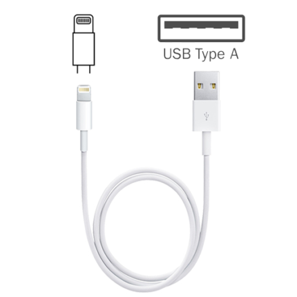 Lightning to USB Cable for iPhone No Packaging (1M)