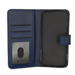 PU Leather Wallet Case for Moto One 5G Ace - Navy Blue – Image 2
